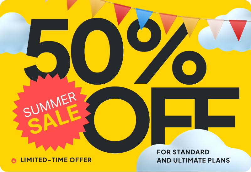 50% off summer sale