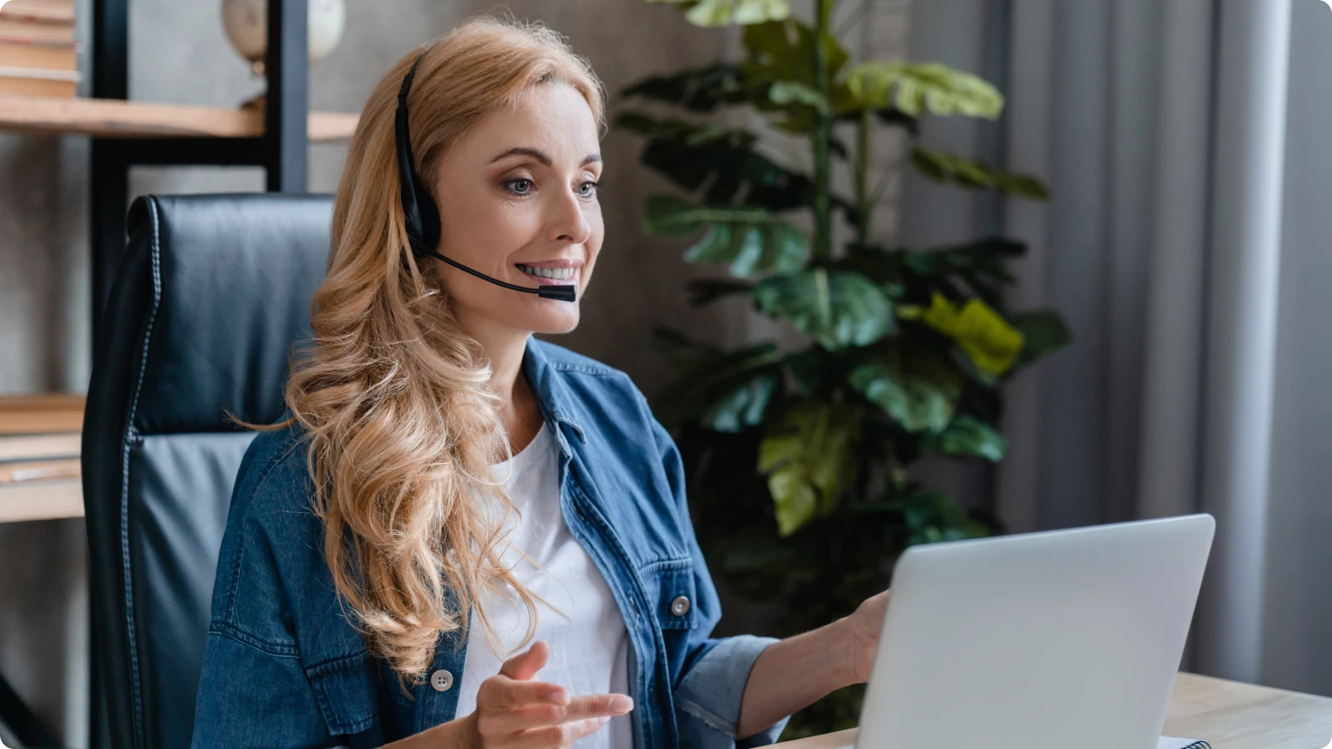 Woman Dispatching At Work