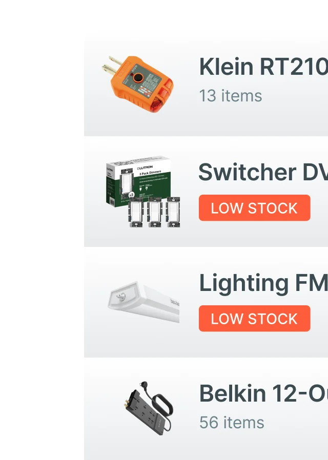 Feature Block Inventory Electrician Desktop