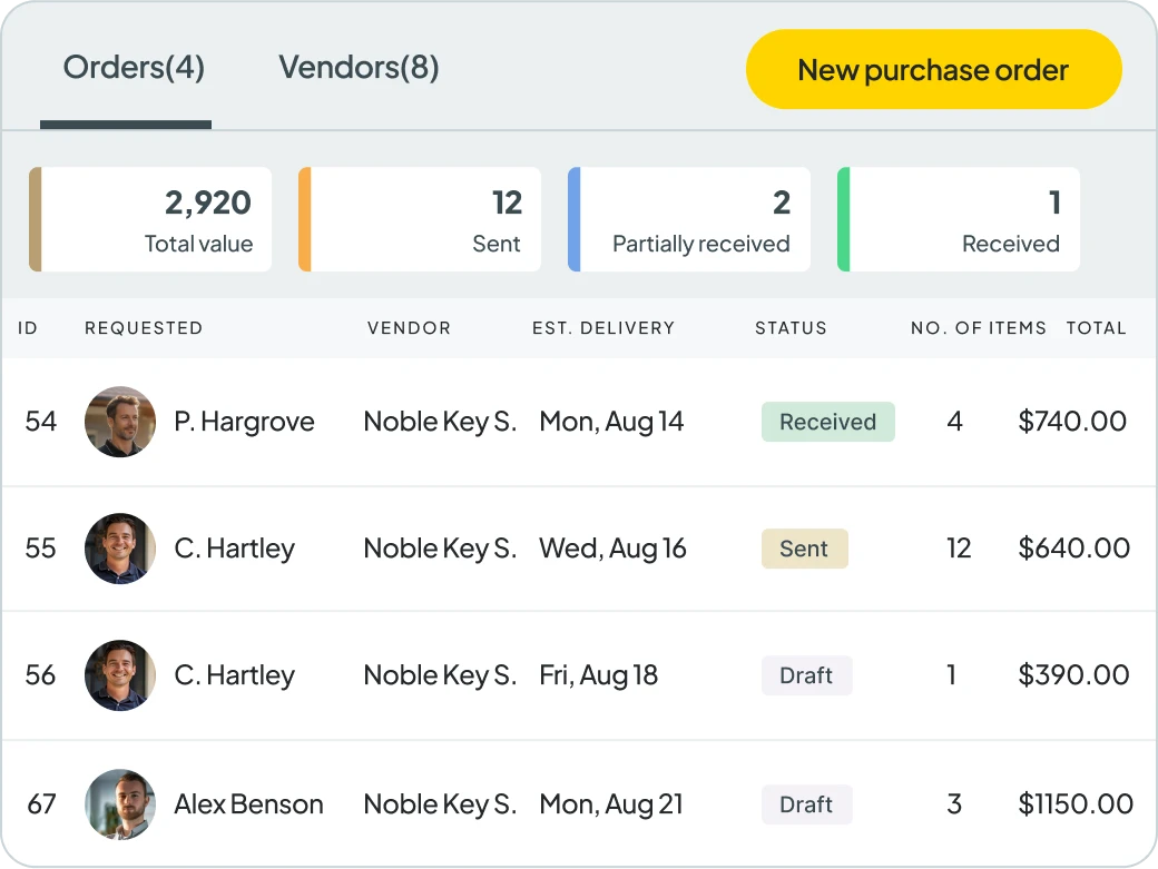 Purchase Orders