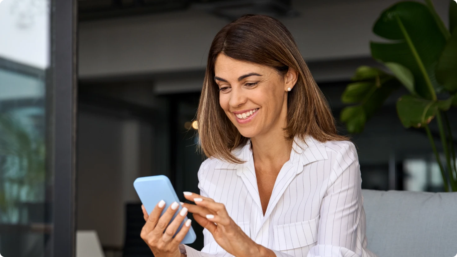 Woman Using Phone